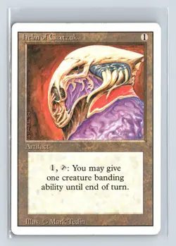 HELM OF CHATZUK - MTG Magic the Gathering Card - Revised - Rare - Image 1