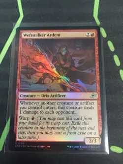 MTG Magic The Gathering Weftstalker Foil EOE Red Artificer Payoff Commander - Image 1