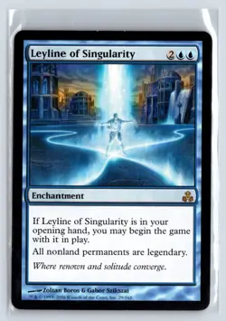 MTG Magic the Gathering Card - Leyline of Singularity - Guildpact (GPT) - Rare - Image 1