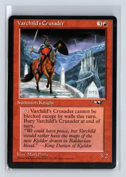 VARCHILD'S CRUSADER - MTG Magic the Gathering Card - Alliances - Common - Image 1