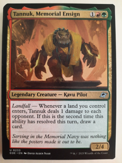 Tannuk Memorial Ensign #0233 Edge of Eternities MTG Magic NM X 2 Copies - Image 2