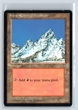 (2X) SnowCovered Mountain Ice Age Common - MTG Magic the Gathering Card - Image 3