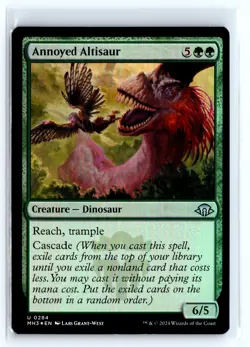 FOIL Annoyed Altisaur Modern Horizons 3 - MTG Magic the Gathering Card - Image 1
