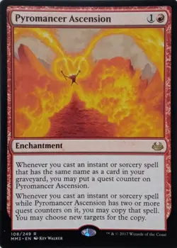 108/249 PYROMANCER ASCENSION RARE MODERN MASTERS 2017 MTG CARD - Image 1