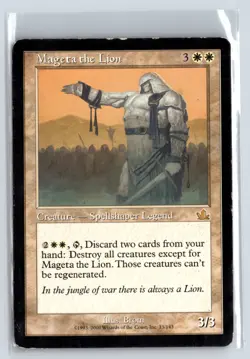 (5X) Mageta the Lion Prophecy Rare - MTG Magic the Gathering Card - Image 1