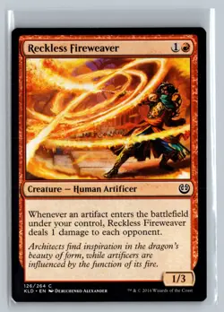Reckless Fireweaver c Kaladesh Common - MTG Magic the Gathering Card - Image 1