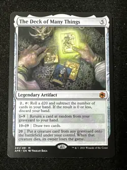 The Deck of Many Things MTG Adventures in the Forgotten Realms Afr 241 Magic NM - Image 1