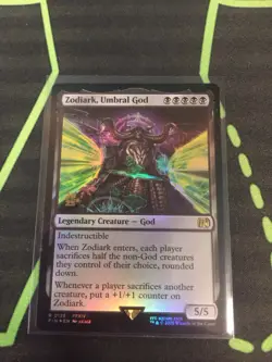 MTG Magic The Gathering Zodiark, Umbral God Foil Prerelease Promo Final Fantasy - Image 1