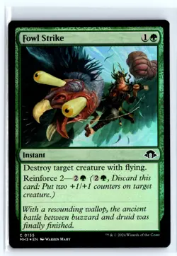 FOIL Fowl Strike Modern Horizons 3 Common - MTG Magic the Gathering Card - Image 1