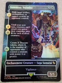 Summon: Yojimbo - #196 Foil (Borderless) Commander: Final Fantasy - Mtg - Image 1