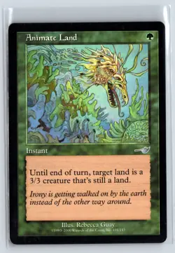 (3X) Animate Land Nemesis Uncommon - MTG Magic the Gathering Card - Image 1
