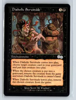 (2X) Diabolic Servitude Urza's Saga Uncommon - MTG Magic the Gathering Card - Image 1