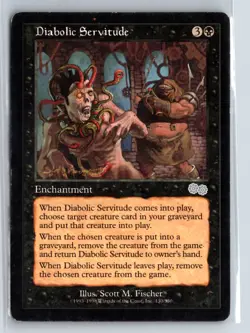 (2X) Diabolic Servitude Urza's Saga Uncommon - MTG Magic the Gathering Card - Image 3
