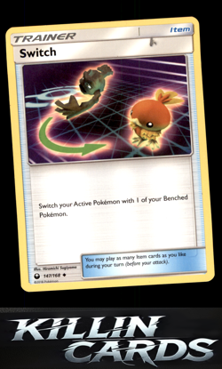 Switch 147/168 Pokemon Uncommon SM - Celestial Storm Card NM - Image 1