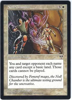 Null Chamber Mirage Rare - MTG Magic the Gathering Card - Image 1