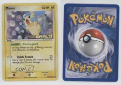 Minun Reverse Foil Pokemon EX Emerald #37 2005 0cp0 - Image 3