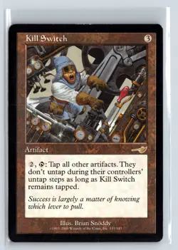 MTG Magic the Gathering Card - Kill Switch - Nemesis - Rare (Card2) - Image 1