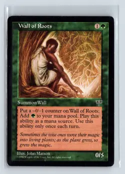 WALL OF ROOTS - MTG Magic the Gathering Card - Mirage - Common - Image 1