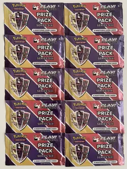 10x Play! Pokemon! Prize Pack Series 6 Sealed - Image 1