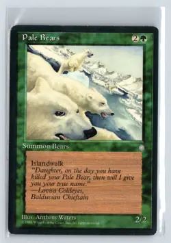 Pale Bears Ice Age Rare Green Creature - MTG Magic the Gathering Card - Image 1