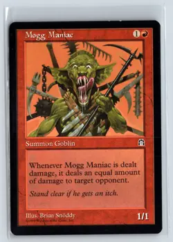 (4X) Mogg Maniac Stronghold Uncommon - MTG Magic the Gathering Card - Image 1