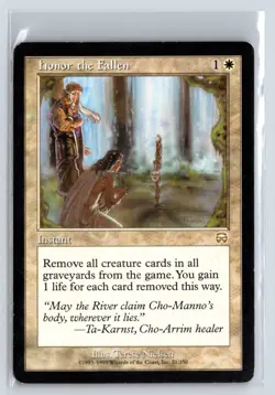 MTG Magic the Gathering Card - Honor the Fallen - Mercadian Masques - Rare - Image 1