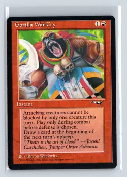 GORILLA WAR CRY - MTG Magic the Gathering Card - Alliances - Common - Image 1