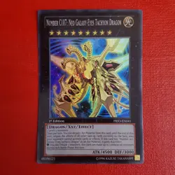 Yugioh Number C107: Neo Galaxy-Eyes Tachyon Dragon PRIO-EN041 1st Edition - Image 1