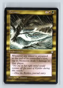 MONSOON - MTG Magic the Gathering Card - Ice Age - Rare - Image 1