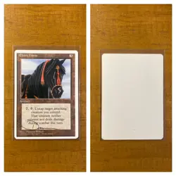 MTG✨Signed EBONY HORSE ARTIST PROOF✨4th Edition MINT 1995 D. WILLICH Artwork - Image 1