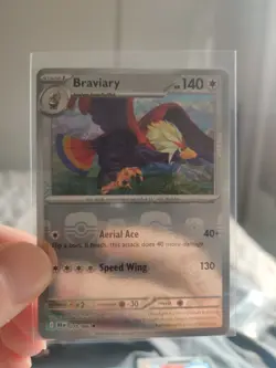 Pokemon TCG - Braviary Reverse Holo Master Ball Black Bolt 078/086 - Image 1