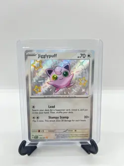 Jigglypuff 198/091 Shiny Rare Paldean Fates Pokemon Scarlet & Violet NM - Image 1