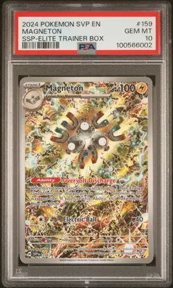 PSA 10 2024 POKEMON EN-SV MAGNETON SURGING SPARKS ELITE TRAINER BOX #159 - Image 1