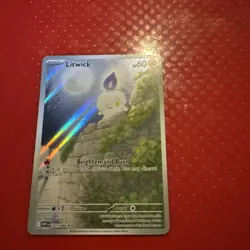 Pokemon TCG Litwick 101/086 White Flare Illustration Rare Holo ENGLISH - Image 1