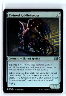 FOIL Twisted Riddlekeeper Modern Horizons 3 - MTG Magic the Gathering Card - Image 1