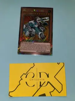 Near Mint Yugioh Machina Fortress Yugioh RA03-EN233 Platinum Secret Rare - Image 1
