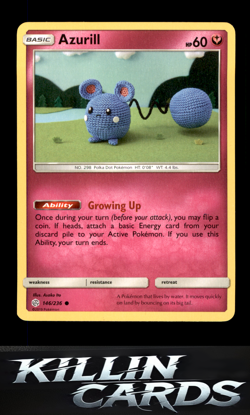 Azurill 146/236 Pokemon Common SM - Cosmic Eclipse Card NM - Image 1
