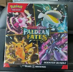 Pokemon TCG Scarlet & Violet Paldean Fates Booster Bundle Box Sealed New - Image 1