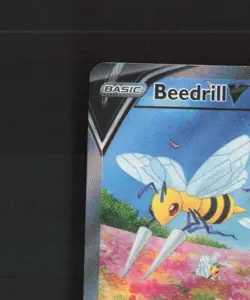 Beedrill V 161/189 Astral Radiance Full Art Ultra Rare Holo Pokemon Card DMG - Image 3