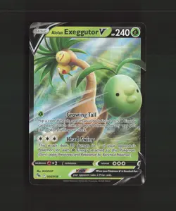 Alolan Exeggutor V 005/078 Pokemon GO Ultra Rare Holo Pokemon Card LP - Image 1
