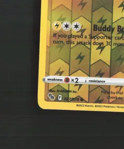 Pikachu 027/078 Pokemon GO Reverse Holo Pokemon Card LP - Image 5