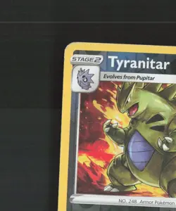 Tyranitar 043/078 Pokemon GO Reverse Holo Rare Pokemon Card DMG - Image 3