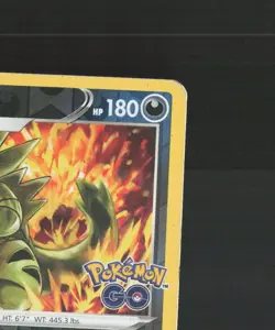 Tyranitar 043/078 Pokemon GO Reverse Holo Rare Pokemon Card DMG - Image 4