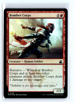 FOIL Bomber Corps Ravnica Remastered Common - MTG Magic the Gathering Card - Image 1