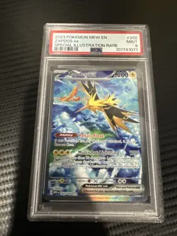 2023 Pokemon TCG Zapdos EX Sir Special Illustration Rare Card 202/165 PSA 9 - Image 1