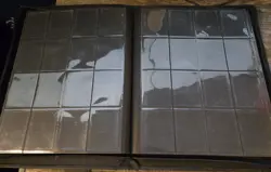 32 Page 4 by 4 16 Card Per Page Black Trading Card Binder with Zipper - Image 2