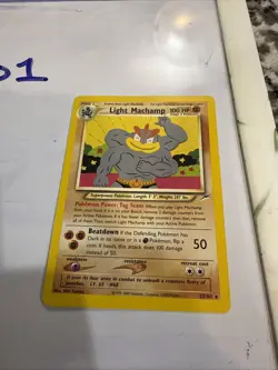 Light Machamp - 25/105 - Rare - Neo Destiny - Pokemon Card - NM - Image 1