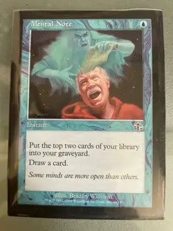 Mental Note Judgment Regular barely used Magic the Gathering card - Image 1
