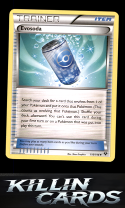 Evosoda 116/146 Pokemon Uncommon XY Base Set Card LP - Image 1