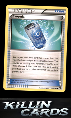 Evosoda 116/146 Pokemon Uncommon XY Base Set Card LP - Image 1